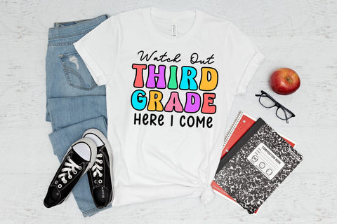 Third Grade First Day School I Back to School Sublimation Sublimation Happy Printables Club 