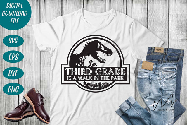 Third grade is a Walk in the Park svg, Jurassic park svg, cool teacher svg SVG Isabella Machell 