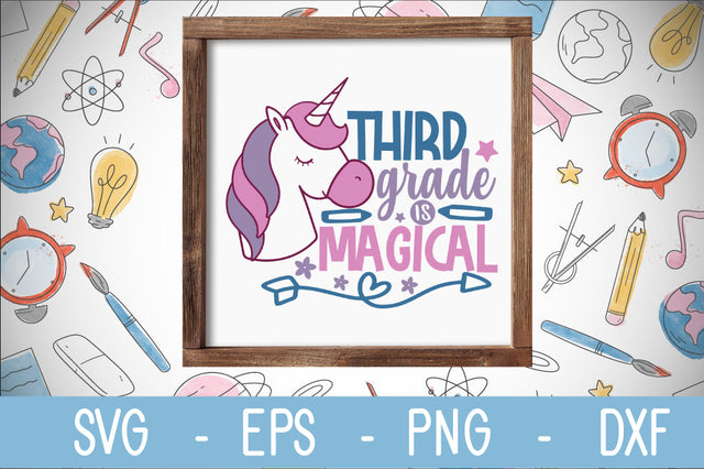 third grade is magical SVG cut file SVG Svgcraft 
