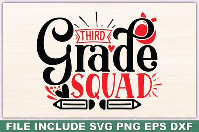 Third Grade Squad SVG Ariyan 