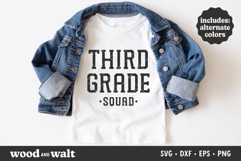 Third Grade Squad SVG | Back To School SVG SVG Wood And Walt 