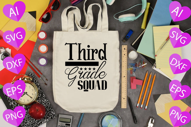 Third Grade Squad SVG CraftlabSvg29 