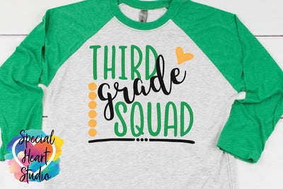 Third Grade Squad SVG Special Heart Studio 