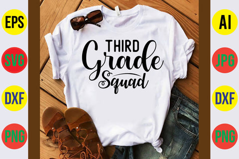 Third Grade Squad svg SVG orpitasn 