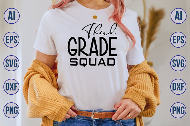 Third Grade Squad svg SVG orpitasn 