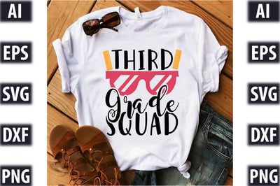 Third grade squad SVG SVGista 