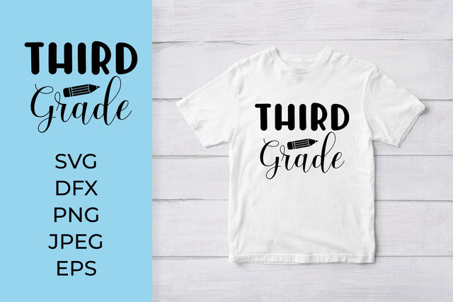 Third Grade SVG. 3rd Grade. 1st Day of School Shirt Design SVG LaBelezoka 