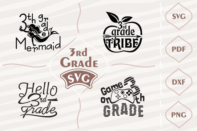 Third grade SVG bundle SVG Digital Mojito 