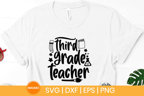Third grade teacher, school svg quote SVG Maumo Designs 