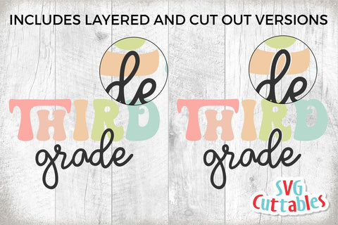 Third Grade Teacher svg - 3rd Grade Cut File - Teacher svg - dxf - eps - png - Cut File - Silhouette - Cricut - Digital Download SVG Svg Cuttables 