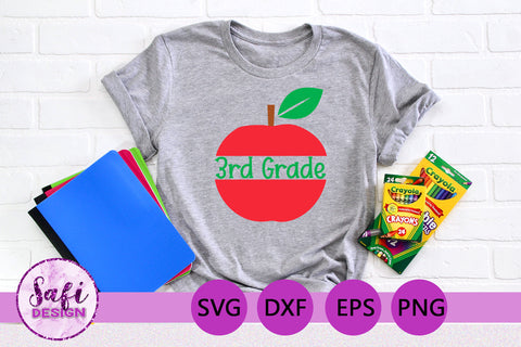 Third Grade Teachers Cut File Bundle SVG Safi Design 