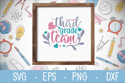 third grade team SVG cut file SVG Svgcraft 