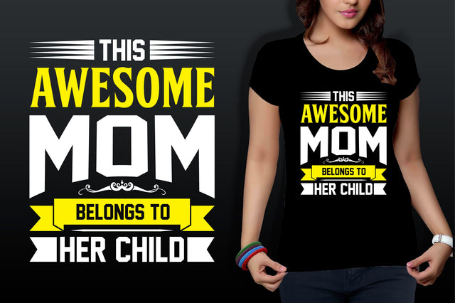 this awesome mom belongs to her child svg SVG nirmal108roy 