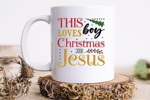 this boy loves christmas and jesus SVG Angelina750 