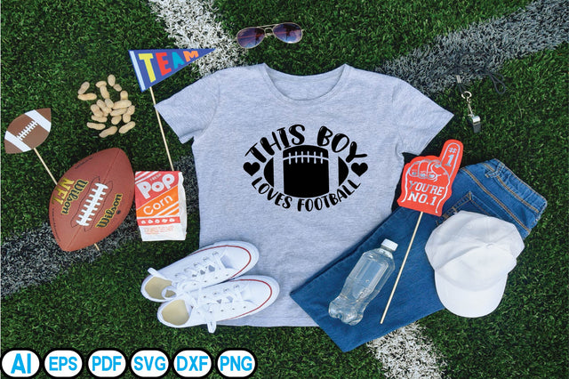 This Boy Loves Football SVG Craftlabsvg24 