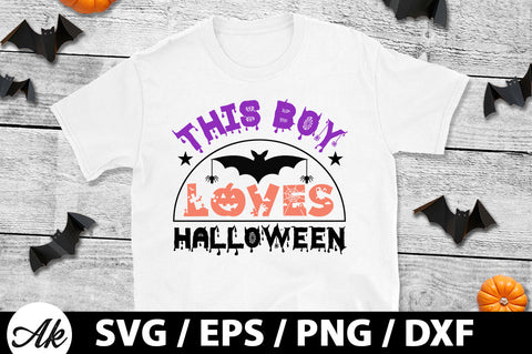 This boy loves halloween svg SVG akazaddesign 
