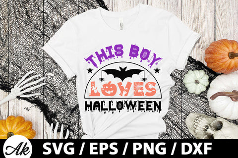 This boy loves halloween svg SVG akazaddesign 