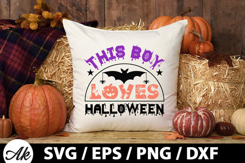 This boy loves halloween svg SVG akazaddesign 
