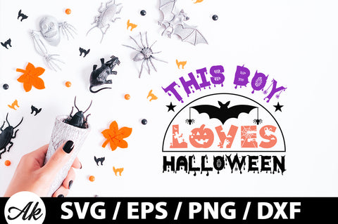 This boy loves halloween svg SVG akazaddesign 