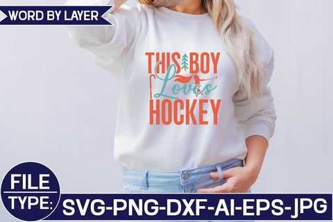 This Boy Loves Hockey SVG Cut File SVG Studio Innate 