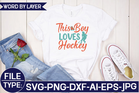 This Boy Loves Hockey SVG Cut File SVG Studio Innate 