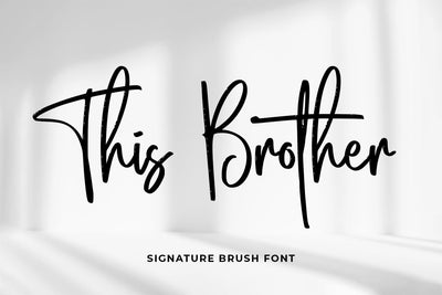 This Brother Font Abo Daniel Studio 