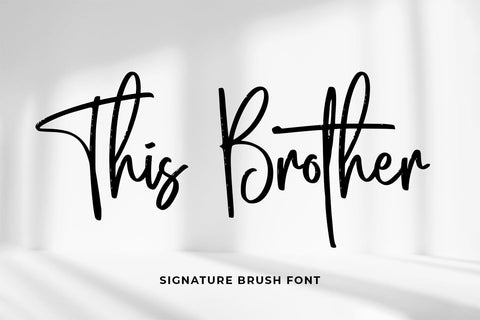 This Brother Font Abo Daniel Studio 