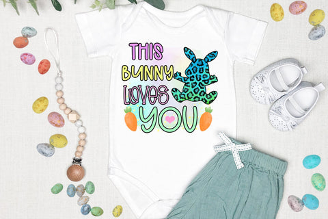 This Bunny Loves You-Sublimation Easter-Sublimation PNG Sublimation Happy Printables Club 