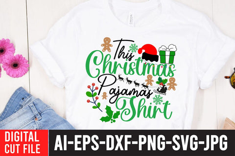 This Christmas Pajmas Shirt SVG Cut File SVG BlackCatsMedia 