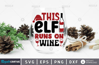 This elf runs on wine SVG SVG Regulrcrative 