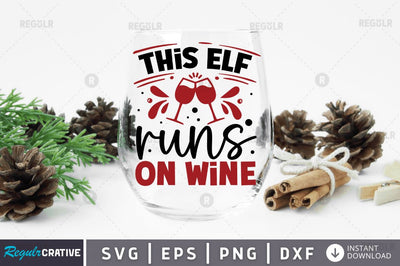 This elf runs on wine SVG SVG Regulrcrative 
