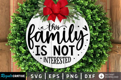 This family is not interested SVG SVG Regulrcrative 