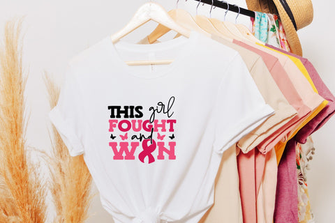This Girl Fought and Won - Breast Cancer SVG SVG CraftLabSVG 