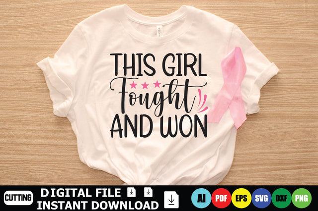 This Girl Fought and Won SVG Shahin alam 