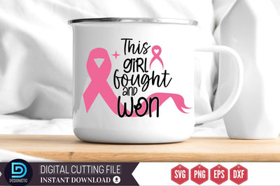 This girl fought and won SVG SVG DESIGNISTIC 