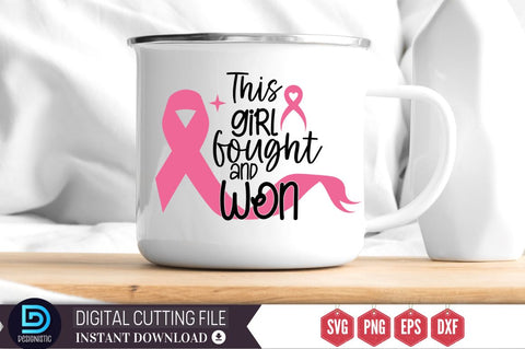 This girl fought and won SVG SVG DESIGNISTIC 