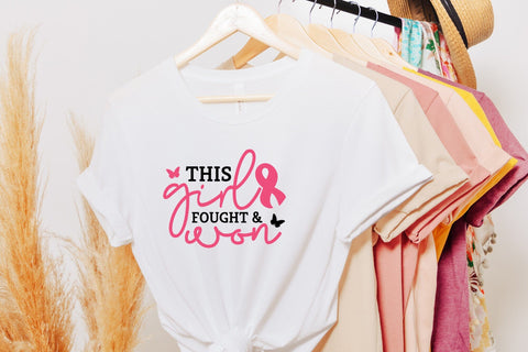 This Girl Fought & Won, Breast Cancer SVG SVG CraftLabSVG 