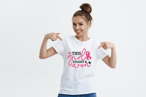 This Girl Fought & Won, Breast Cancer SVG SVG CraftLabSVG 