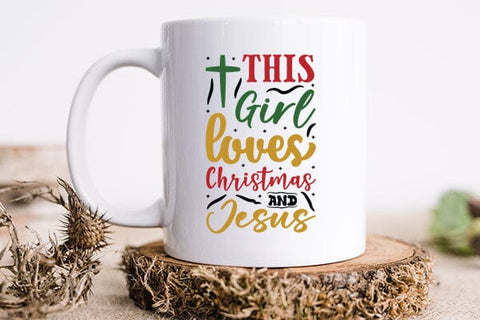 this girl loves christmas and jesus SVG Angelina750 