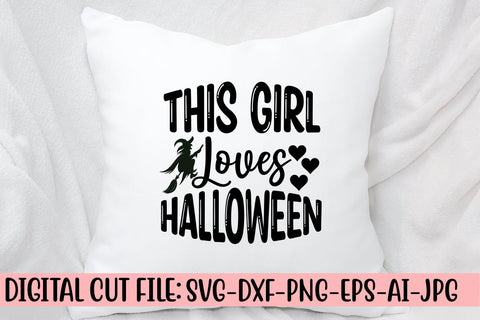 This Girl Loves Halloween SVG Design SVG Syaman 
