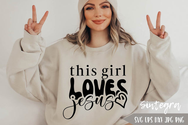 This Girl Loves Jesus SVG Free For Commercial Use SVG Sintegra 