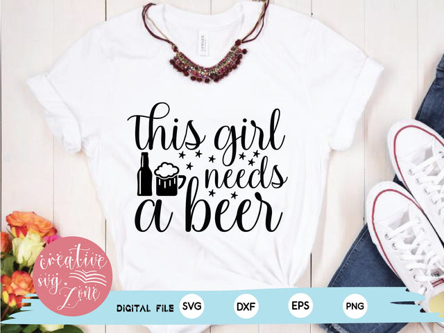 this girl needs a beer SVG md faruk hossain 
