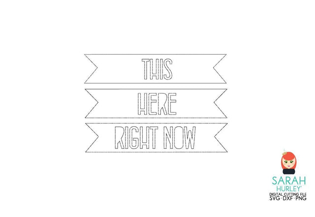 This Here Now Word Tags SVG Sarah Hurley 