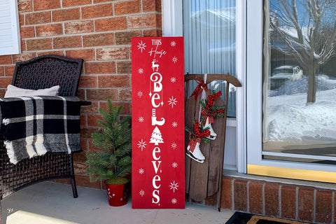 This House Believes | Christmas Porch Sign SVG SVG CraftLabSVG 