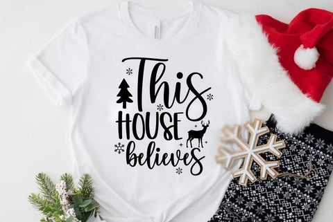 This house believes, Christmas SVG SVG FiveStarCrafting 