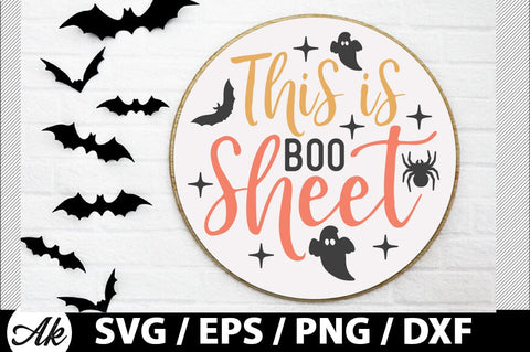 This is boo sheet Round Sign SVG SVG akazaddesign 