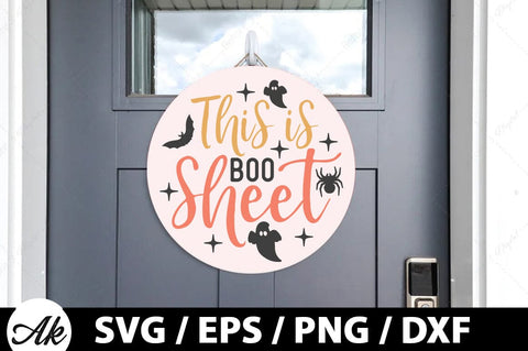 This is boo sheet Round Sign SVG SVG akazaddesign 