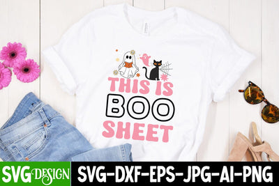 This is Boo Sheet SVG Cut File, This is Boo Sheet SVG Design, This is Boo Sheet PNG, Halloween Boo SVG Design SVG BlackCatsMedia 