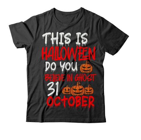 This is Halloween DO you Believe in Ghost 31 October SVG Design SVG BlackCatsMedia 