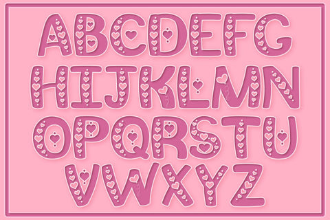 This Is Love: Valentine's Craft Font SVG Feya's Fonts and Crafts 